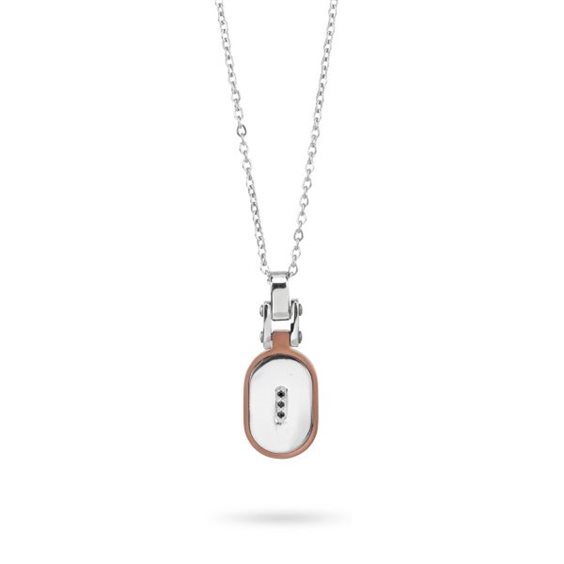 Collier Boccadamo Homme in Acier AGR274R - AGR274R
